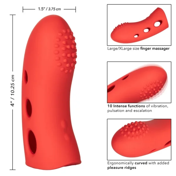 Mini Marvels Marvelous Arouser Silicone Rechargeable Finger Vibrator By CalExotics