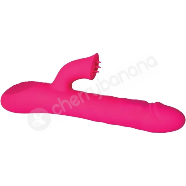 Adam & Eve Eve's Rotating & Thrusting Pink Rabbit Flicker With Clitoral Nub Stimulator