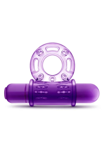 Play With Me - Couples Play - Vibrating Cock Ring - Purple