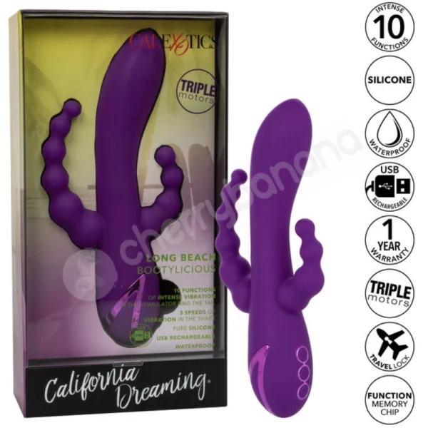 California Dreaming Long Beach Bootylicious Triple Stimulator Vibrator