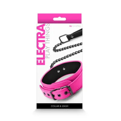 Electra Play Things Collar and Leash Pink