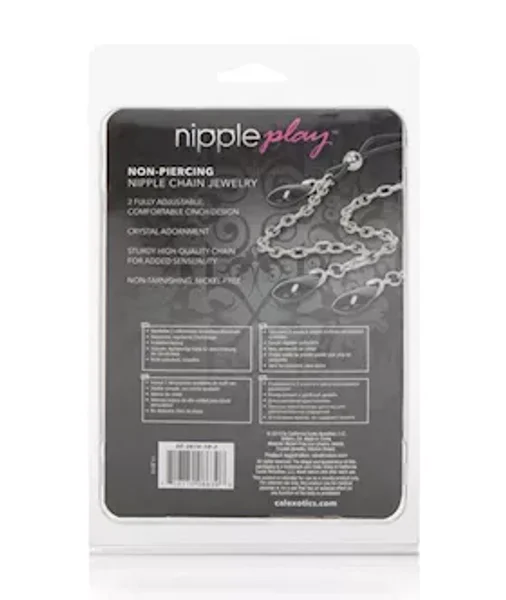 Nipple Play Non Piercing Nipple Chain Jewelry Onyx — image 13 of 13