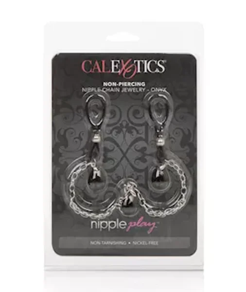 Nipple Play Non Piercing Nipple Chain Jewelry Onyx — image 12 of 13