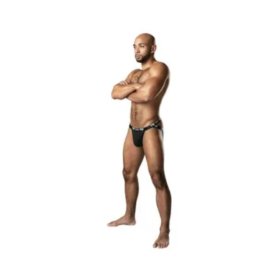 Men s Clothing Male Power Infinite Comfort Amplifying Strappy Jock Black L xl