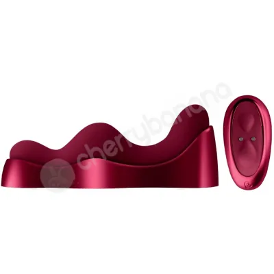 Rocks Off Ruby Glow Blush Ride On Vibrator Dual Purpose Pleasure Wand Saddle Vibe