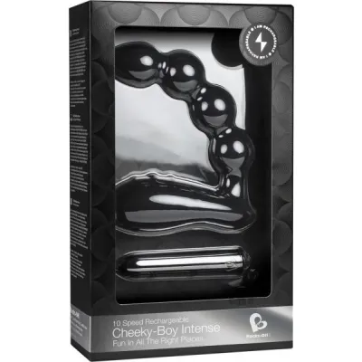 Cheeky Boy Intense 10X Black Prostate Massager