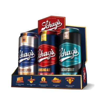 Schag s Beer Can Stroker 6 Pack 2 Of Each Style
