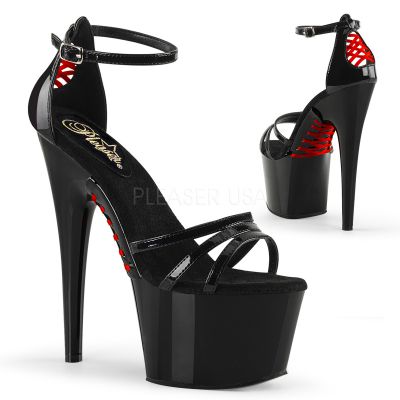 7 inches Heel 2 3 4 inches PF Corset Style PF Ankle Strap Sandal