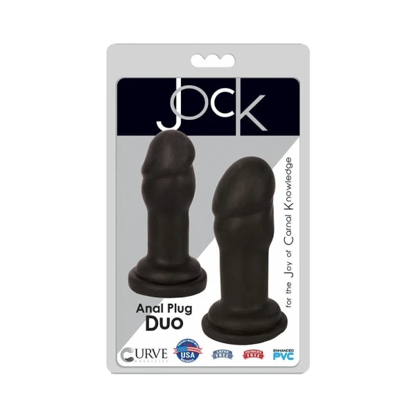 Jock Anal Plug Set Midnight