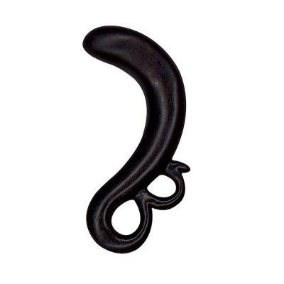 Pe Silicone Prostate Stimulator 2 Finger Holes Black 6 3 Inch
