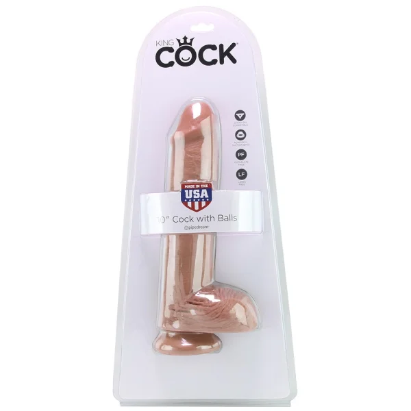 King Cock 10'' Cock With Balls