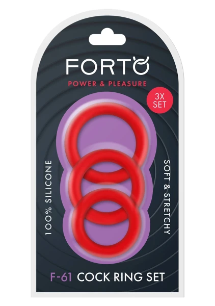 F-61: 3-Piece Silicone Cock Ring Set — image 16 of 16