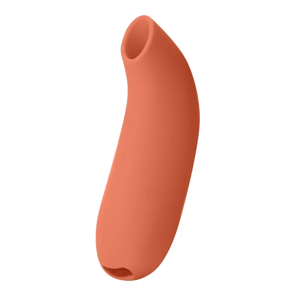 AER Silicone Rechargeable Waterproof Pressure Wave Suction Toy By Dame - Papaya