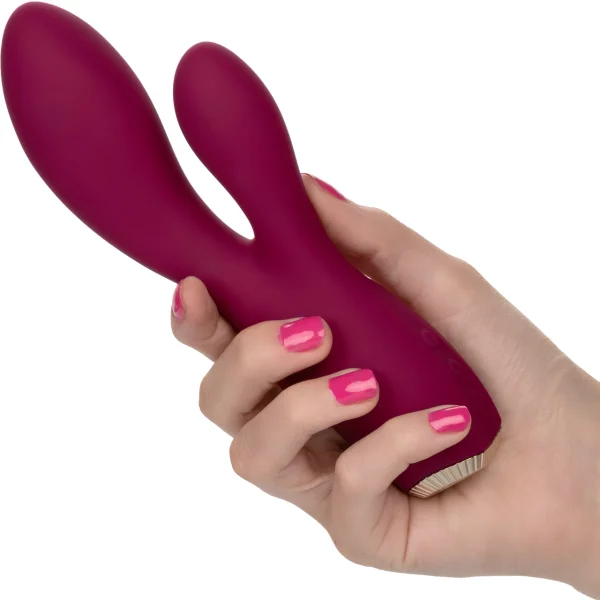 Uncorked Cabernet Waterproof Rechargeable Silicone Dual Stimulation Vibrator By CalExotics