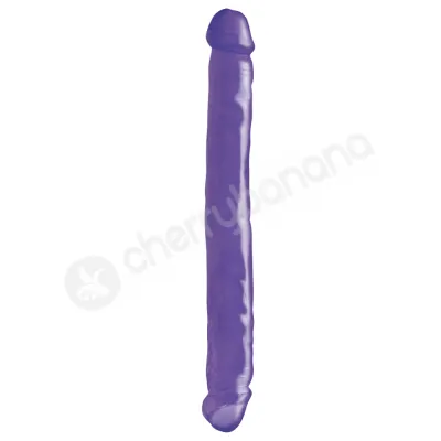 Basix Rubber Works Purple 12 Double Dong