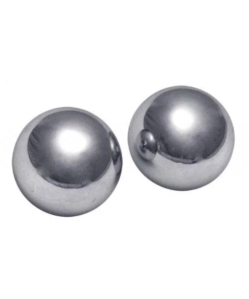 Titanica Extreme Steel Orgasm Balls - Silver