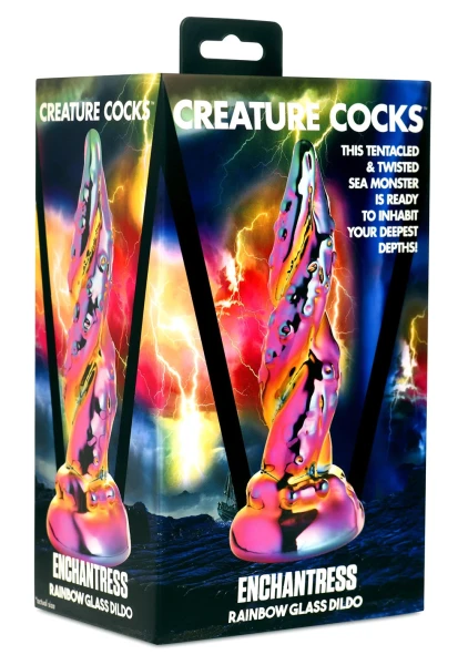 Creature Cocks - Enchantress Rainbow Glass Dildo