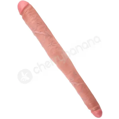 King Cock 16 Flesh Tapered Double Dildo