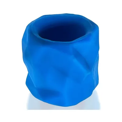 Extreme Bondage Gear Hunkyjunk Fractal Tactile Ballstretcher Teal Ice
