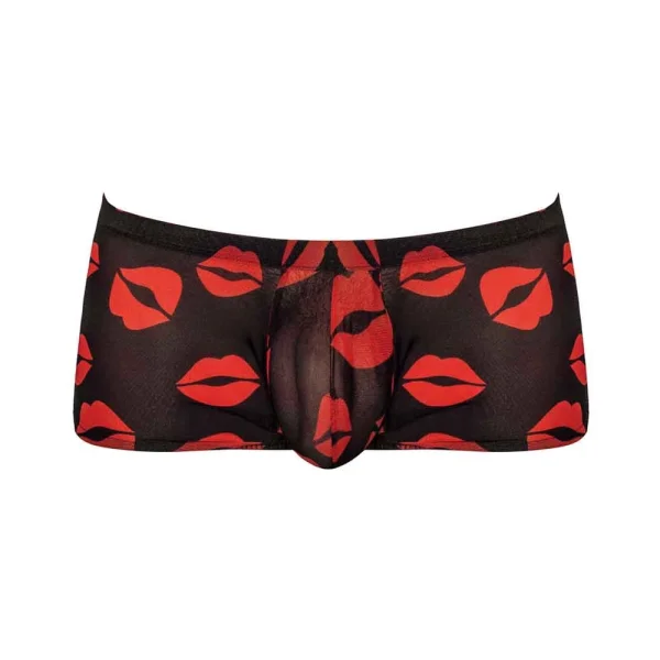 Male Power Kiss Me Mini Short Sheer Lips Large — image 5 of 12