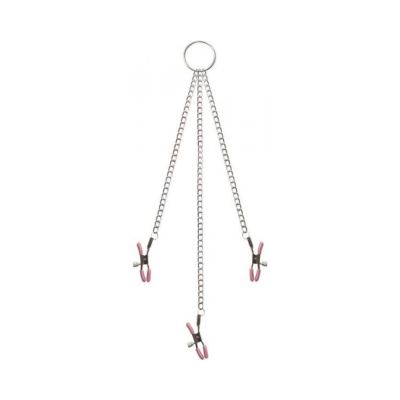 Chain Me Up Kink Clamps Nipples Clitoral Pink