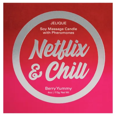 Massage Candle Netflix and Chill Berry Yummy 4 Oz Jar