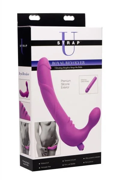 Royal Revolver Vibrating Strapless Silicone Strap On Dildo — image 6 of 8