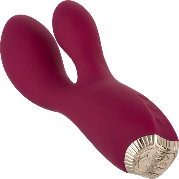 Uncorked Cabernet Waterproof Rechargeable Silicone Dual Stimulation Vibrator By CalExotics