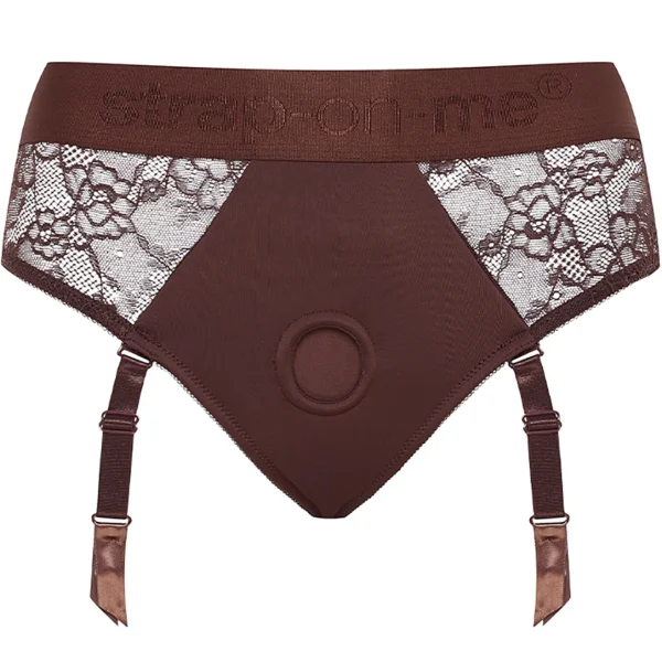 Strap-on-Me Chocolate Lingerie Diva Strap-On Harness - Medium