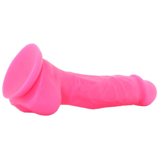 Colours Dual Density 5 Inch Silicone Suction Cup Dildo - Pink