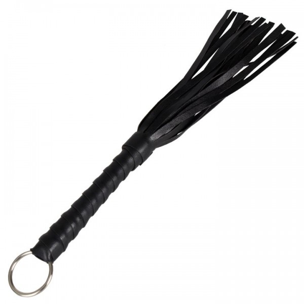 Bondara To The Point Black Mini Flogger – 11 Inch