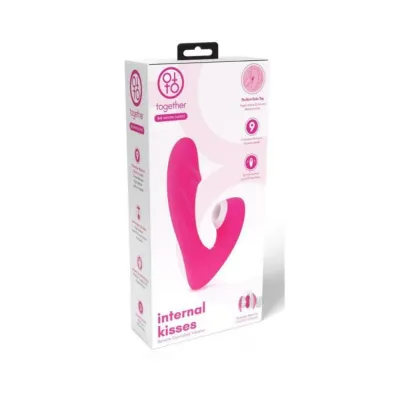 Luxury Vibrators Together Internal Kiss Remote Control Vibe Pink