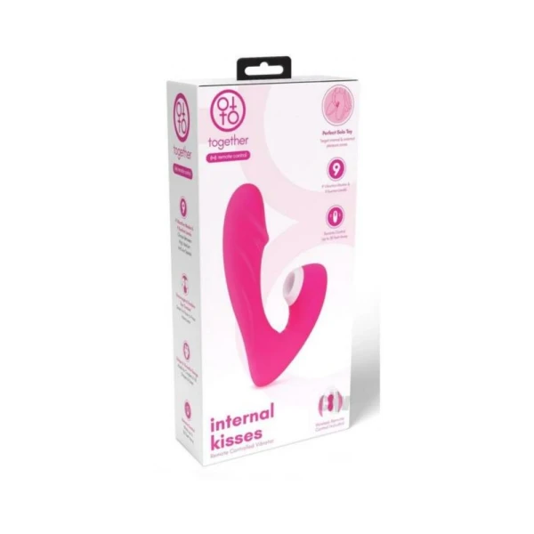 Luxury Vibrators: Together Internal Kiss Remote Control Vibe Pink