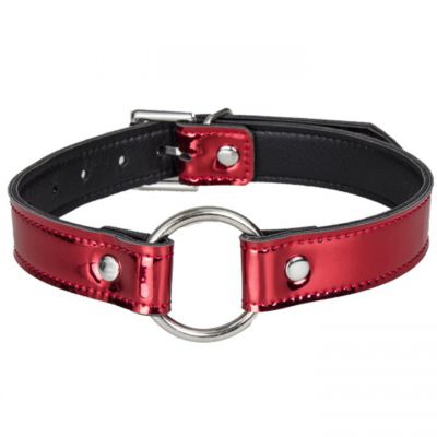 Bondara Metallic Red O Ring Collar
