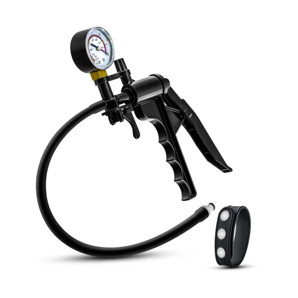 Performance - Gauge Pump Pistol With Silicone Tubing & Silicone Cock Strap - Black