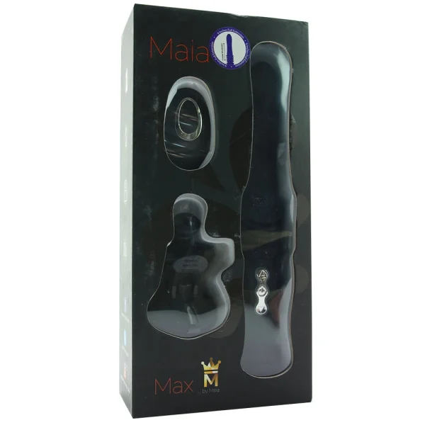 Maia Max Silicone Vibrating, Thrusting Dildo with Suction Cup & Remote Control