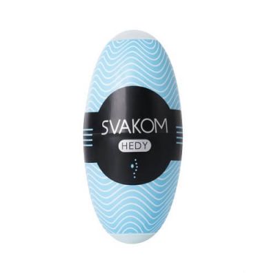 Svakom Hedy Reuseable Egg Style Male Masturbator Blue