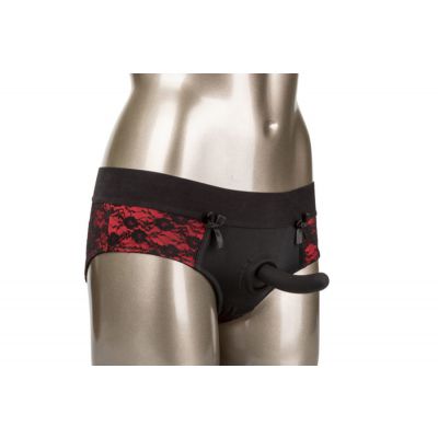 Scandal Crotchless Pegging Panty Set