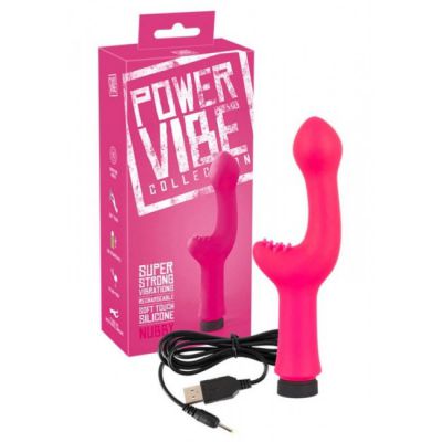 Power Vibe Nubby Rechargeable Clitoral and G Spot Vibe