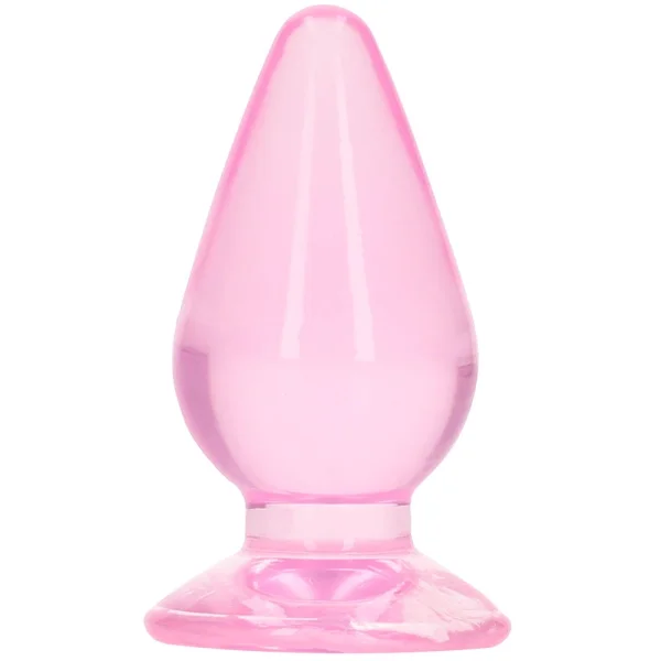 RealRock Crystal Clear Jelly 3.5 Inch Butt Plug