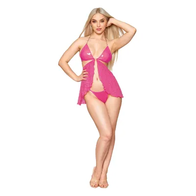 Babydoll and G String One Size Peony