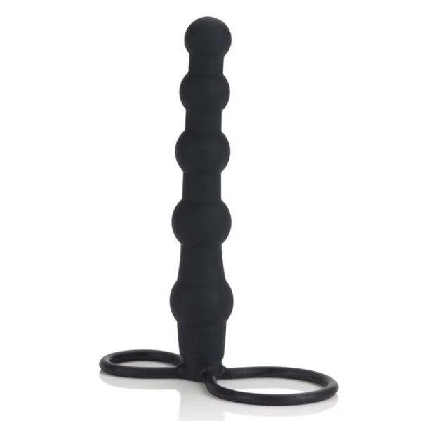 Silicone Love Rider Beaded Dual Penetrator