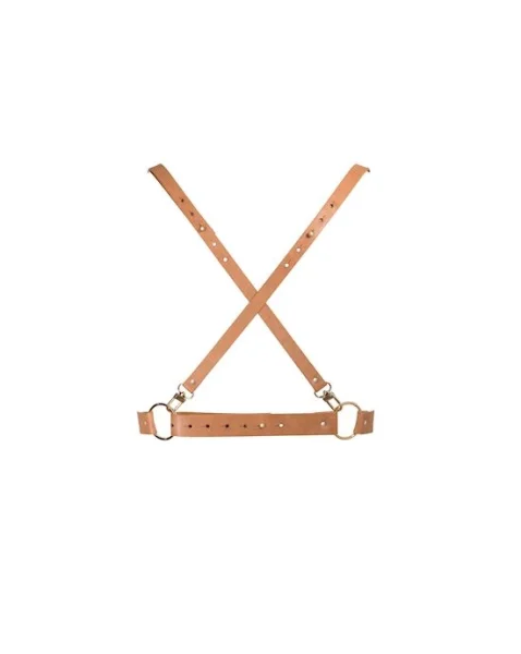 Bijoux Indiscrets Maze X Harness - Brown