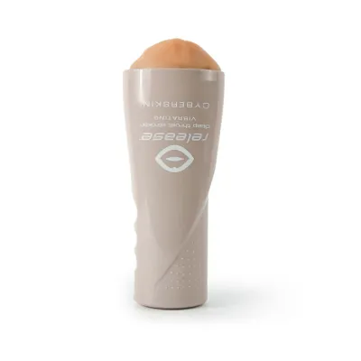 Cyberskin Release Deep Throat Stroker Flesh Vibrating