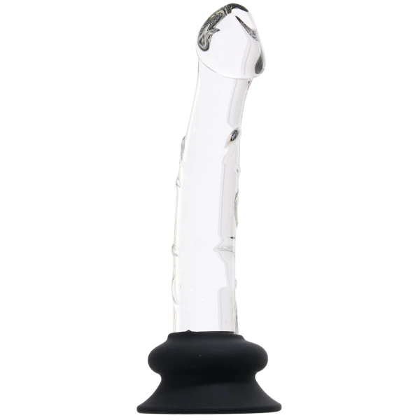 Pleasure Crystals 7" Glass Dildo With Suction Cup