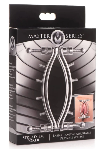 Stainless Steel Labia Clamp - BDSM Pussy Spreader