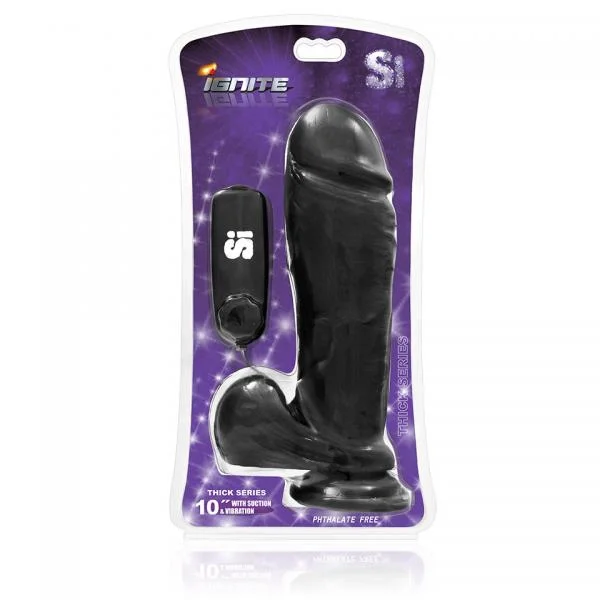 10 inches Thick Cock Balls Vibrating Dildo — image 6 of 8