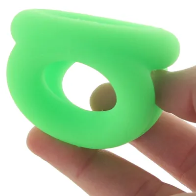Ouch Glow In The Dark Silicone Cock Ring Ball Strap