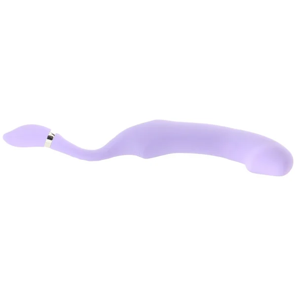 Gender X Orgasmic Orchid Rechargeable Silicone Vibrator With Flexible Clitoral Stimulator - Purple