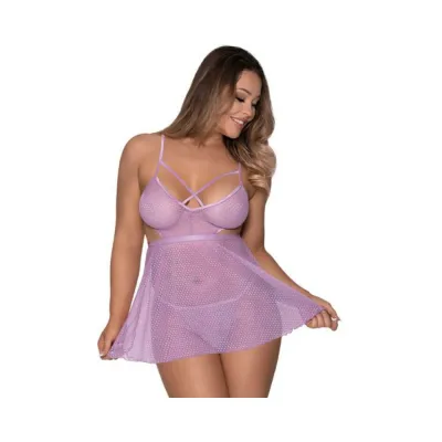 Magic Silk Girl Next Door Babydoll Panty Lilac L xl